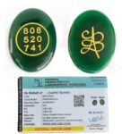 jupiter speaks Green Jade Zibu Symbols Coin With Lab Ce...