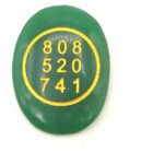 Plus Value Green Jade Stone with Zibu Symbol Reiki Heal...