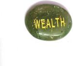 AIR9999 Wealth Symbol Engraved Natural Green Aventurine...