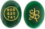 Reshamm Natural Money Magnet Green Jade Crystal Stone Z...