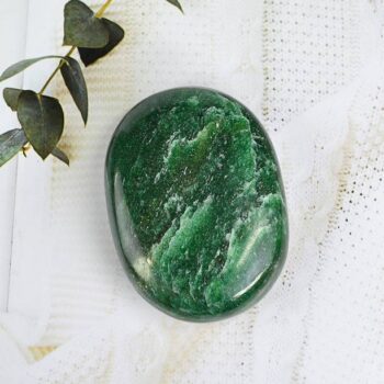 CRYSTU Natural Crystal Green Aventurine Palm Stone For ...