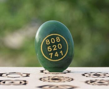 GREENBURG Green Jade Stone Zibu Coin Money Switch Word ...