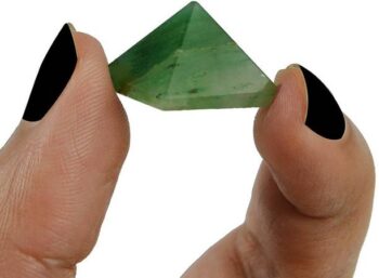 CRYSTU Green Aventurine Pyramid Natural Crystal Pyramid...