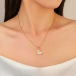 Natural Gomti Chakra Pendant with Chain in German Silve...