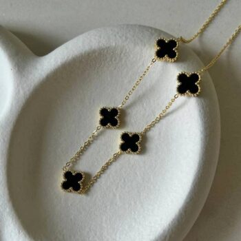 Yellow Stone Stud-Gold Platted Brass Necklace Crystal R...