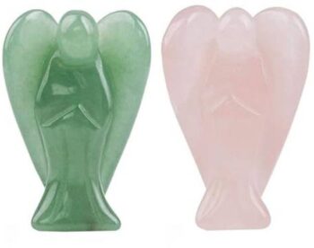 RATI HANDICRAFTS Set of Rose Quartz & Green Aventurine ...