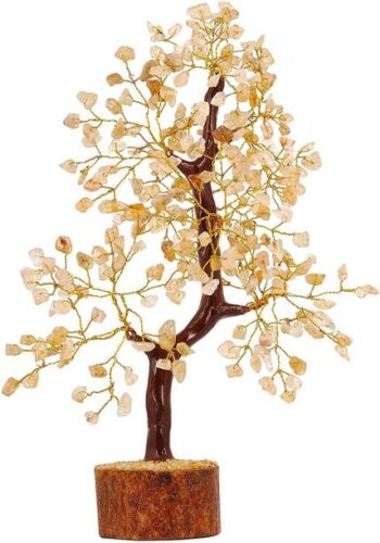 Sawcart Citrine Crystal Bonsai Money Tree Natural Gemst...