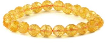 REIKI CRYSTAL PRODUCTS Stone, Citrine + Golden Beads, C...
