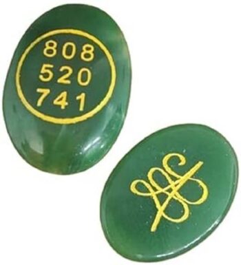 VIBESLE Energized Green Jade Zibu Coin - Money Magnet D...
