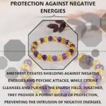 DVISHA Stone, Amethyst, Citrine + Golden Beads, Crystal...