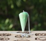 Reshamm Green Aventurine Crystal Natural pendulum with ...