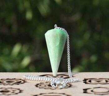 Reshamm Green Aventurine Crystal Natural pendulum with ...