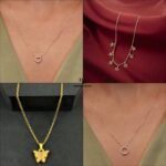 Black stone pendant Anti Tarnish Anti Allergic chain gi...