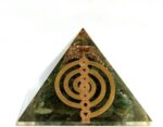Sawcart Green Aventurine Orgone Crystal Pyramid with Cr...
