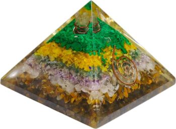 Sawcart Money Magnet Orgone Pyramid Natural Stone Citri...