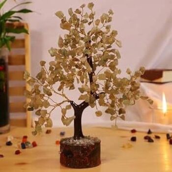 Crystal Divine Green Aventurine Crystal Tree for Home D...