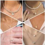 Gold Plated Black Butterfly Beautiful Necklace Chain Pe...