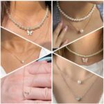 Anti Tarnish Heart Shaped 18k Gold Pendant Necklace Cha...