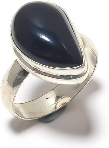 ROUND SHAPE RAWA WORK CUT STONE RING WITH JASPER STONE ...