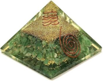 Crystal Divine Green Aventurine Orgonite Pyramid Vastu ...