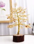 Citrine Tree 300 Beads, Golden Wired