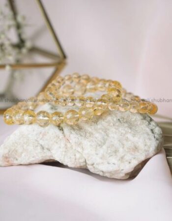 Citrine Faceted Beads Bracelet