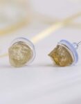 Citrine Raw Stud Earrings