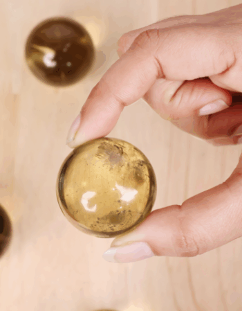 Citrine Sphere / Ball With Stand