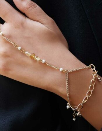 Citrine Hand Chain Finger Bracelet