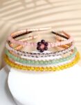 Crystal Beaded Hair Hoop Elegant Women Hair Band