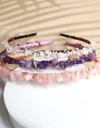 Crystal Chips Hair Hoop Elegant Women Hair Band