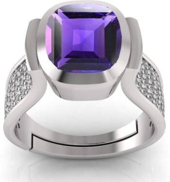 15.25 Ratti Pukhraj Yellow Sapphire Gemstone Ring With ...