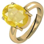 Orange Zircon 8.00 Ratti Gemstone Ring For Men And Wome...