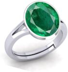 8.25 Ratti Stone Ring Oval Shape Faceted Cut Adjustable...