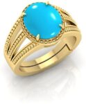 Natural 8.25 Ratti Blue sapphire Ring With Lab Certific...
