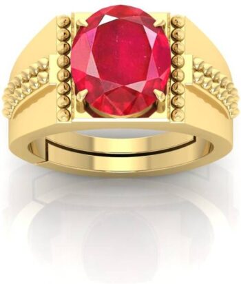14.25 Ratti Firoja Gemstone Adjustable Ring With Lab Ce...