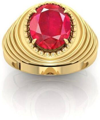 14.25 Ratti Safed Pukhraj Gemstone Adjustable Ring With...