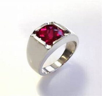 White Zircon 8.25 Ratti Gemstone Ring For Men And Women...