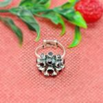 Silver Couple Ring Set engagement ring for men women va...