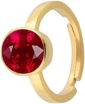 5.25 Ratti Ruby ( Manik Stone ) Adjustable Ring |100% O...