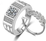 Natural 9.25 Ratti Moonstone Gemstone Ring Brass Moonst...