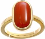 4.50 Carat Zircon Stone Adjustable Ring Crystal Brass D...
