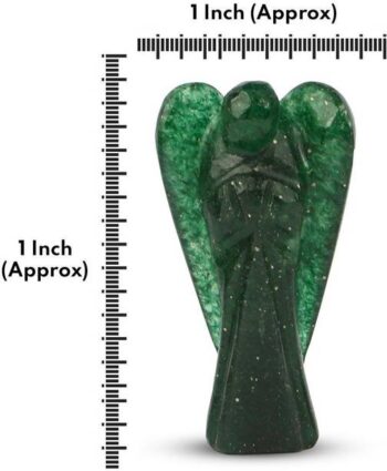 CRYSTU Green Aventurine Angel Crystal Angel Reiki Heali...