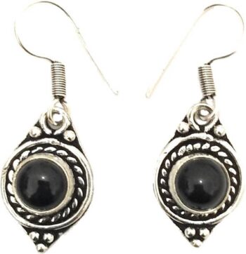 Tribal Collection Oxidised Silver Tassel Drop and Dangl...