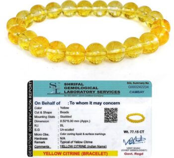 CRIKI Citrine + Golden Crystal Bracelet