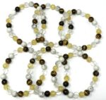 VIBESLE Stone, Howlite, Tiger's Eye, Citrine, Clear Qua...