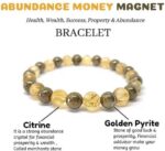 VIBESLE Pyrite, Stone, Citrine + Golden Crystal Bracele...