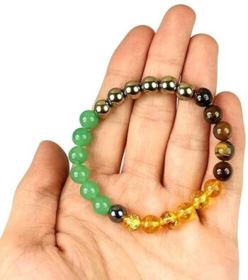 VIBESLE Stone, Citrine + Golden, Golden Pyrite, Tiger's...
