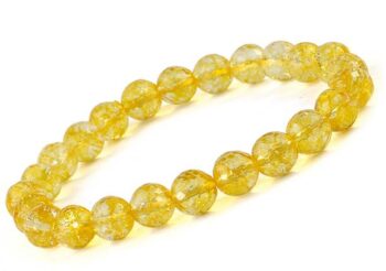 REIKI CRYSTAL PRODUCTS Stone, Citrine + Golden Beads, C...