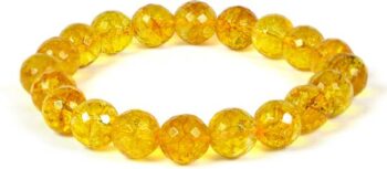 REIKI CRYSTAL PRODUCTS Stone, Citrine + Golden Beads, C...